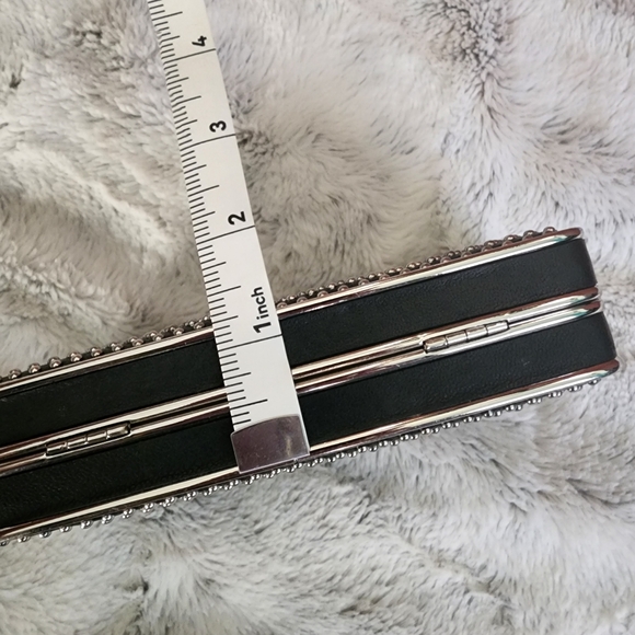 Michael Kors Black and Silver Studded Clutch - Picture 12 of 12